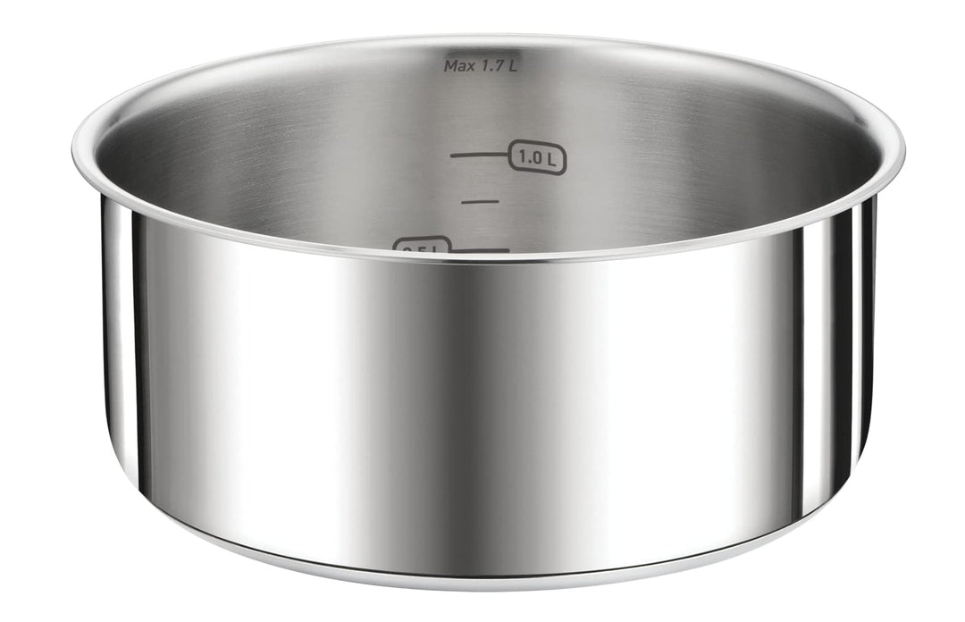 Tefal Ingenio Preference L8982804 Stieltopf, 16 cm, stapelbar, Edelstahl, Induktion, Vielseitigkeit,