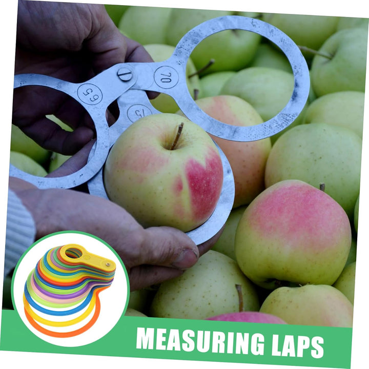 Garneck Ringgrössenmesser Durchmessermessringe Obstmesswerkzeug Obstdurchmessermesslehre Kunststoff