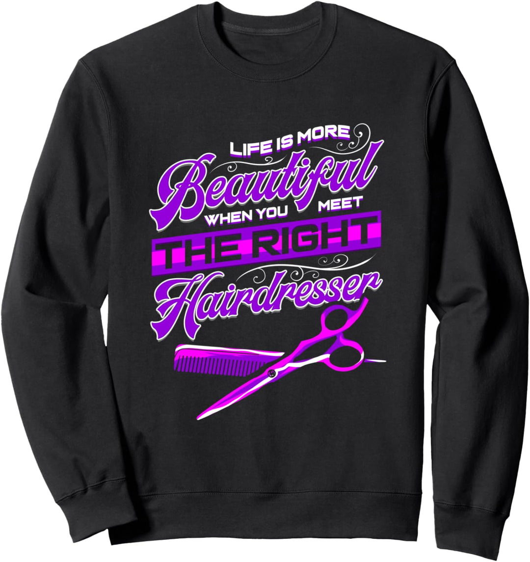Friseur Salon Hairstylist Frisör Friseurin Sweatshirt
