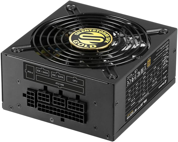 Sharkoon SilentStorm SFX Gold PC-Netzteil (500 Watt, SFX, Kabelmanagement)