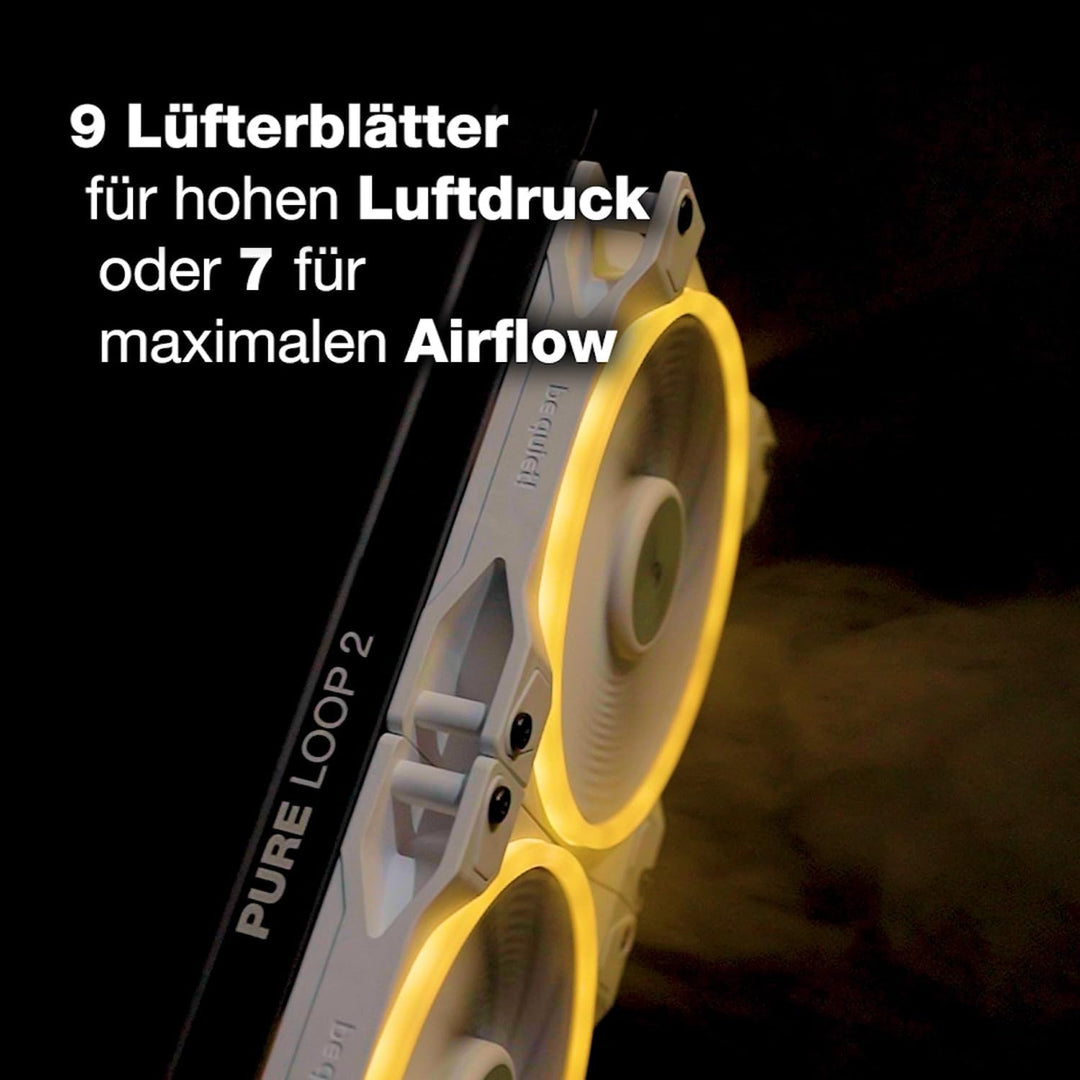 be quiet! Light Wings White 120mm PWM high-speed Triple Pack Gehäuselüfter, weiss, 3er Pack, BL101