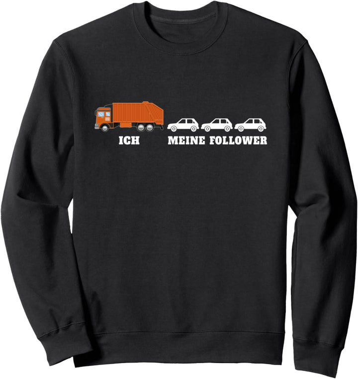 Müllabfuhr Geschenk Müllmann Müllfrau Müllwagen Kostüm Sweatshirt