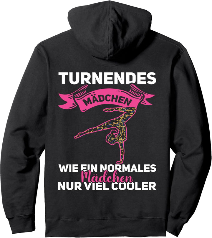 Turnendes Mädchen, Kunstturnen Gymnastik Akrobatik Turnen Pullover Hoodie