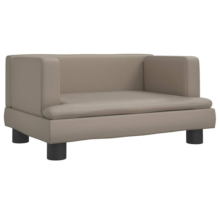 vidaXL Kindersofa Cappuccino-Braun 60x40x30 cm Kunstleder 60 x 40 x 30 cm Cappuccino, 60 x 40 x 30 c