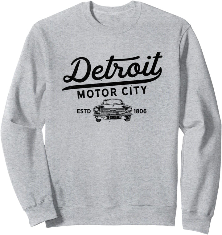 Motor City Muscle Car Detroit Novelty 313 Keepsake Pride Sweatshirt