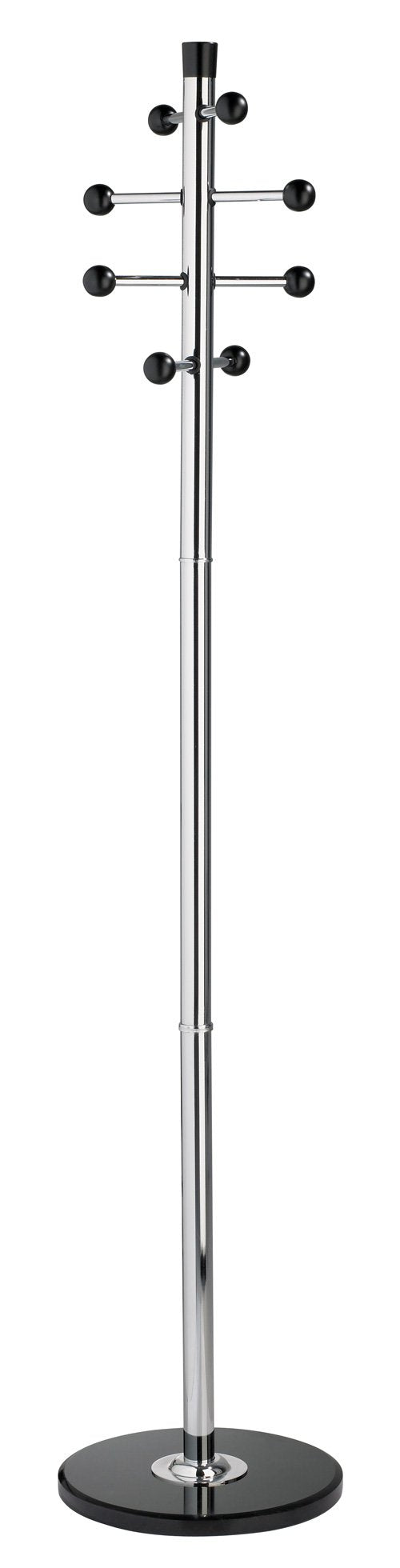Alco-Albert 2807-30 Standgarderobe mit Marmorfuss, ca. 175 cm, verchromt, Chrom