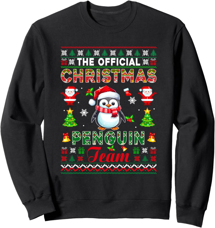 The Official Christmas Penguin Team Costume Santa Bird Sweatshirt