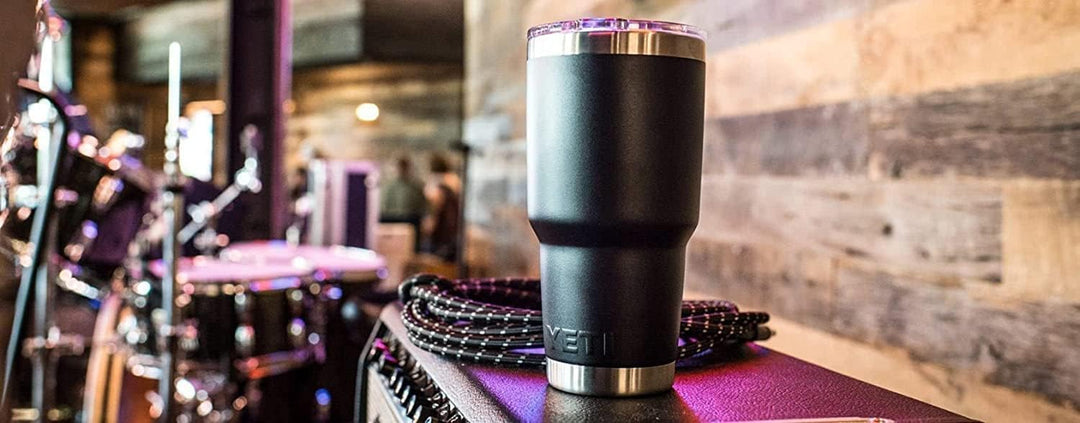 YETI Rambler, Edelstahl, Becher, White, 30oz (887ml), White