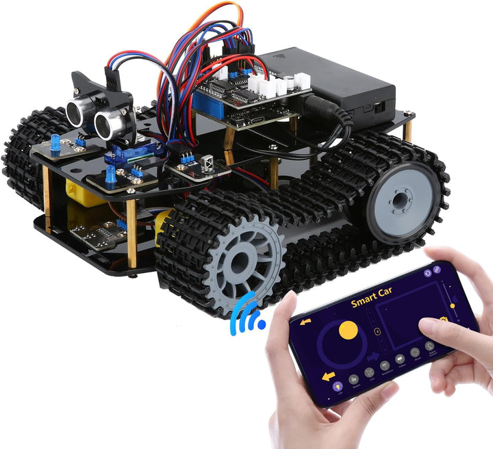 Tank Expansion ACEBOTT Smart Car Kit Funktionen STEM-Codierung für Alter 13-16,16+ Tank-Erweiterungs