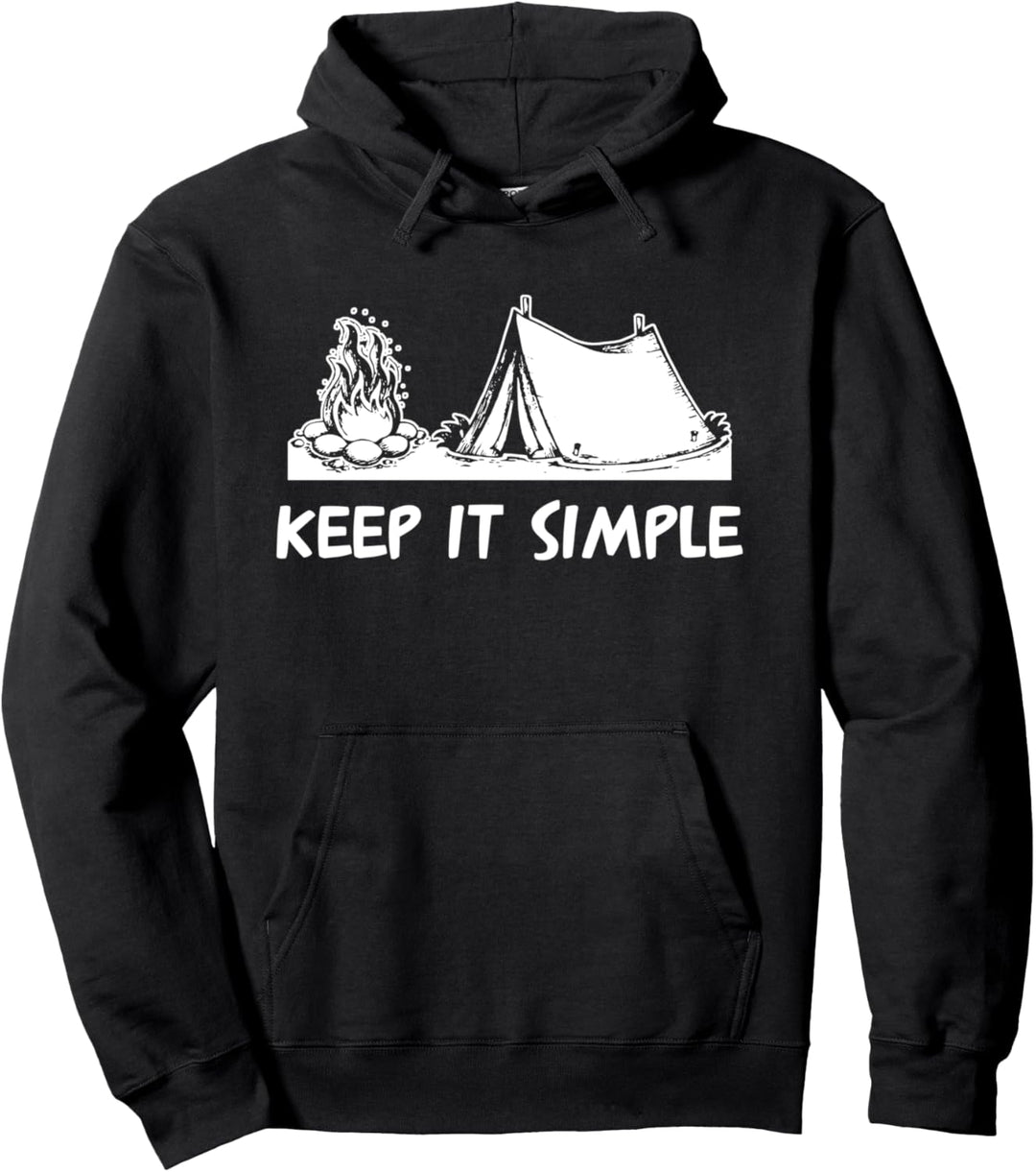 Camping Keep it Simple Zelt Pullover Hoodie