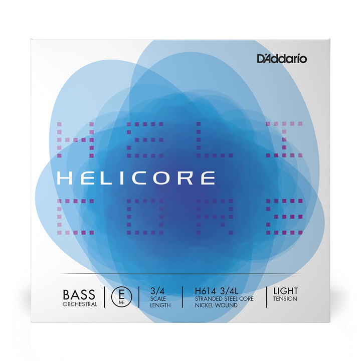 D'Addario H614-3/4L Helicore Kontrabass Einzelsaite 'E' Nickel umsponnen 3/4 Light Light E String, L