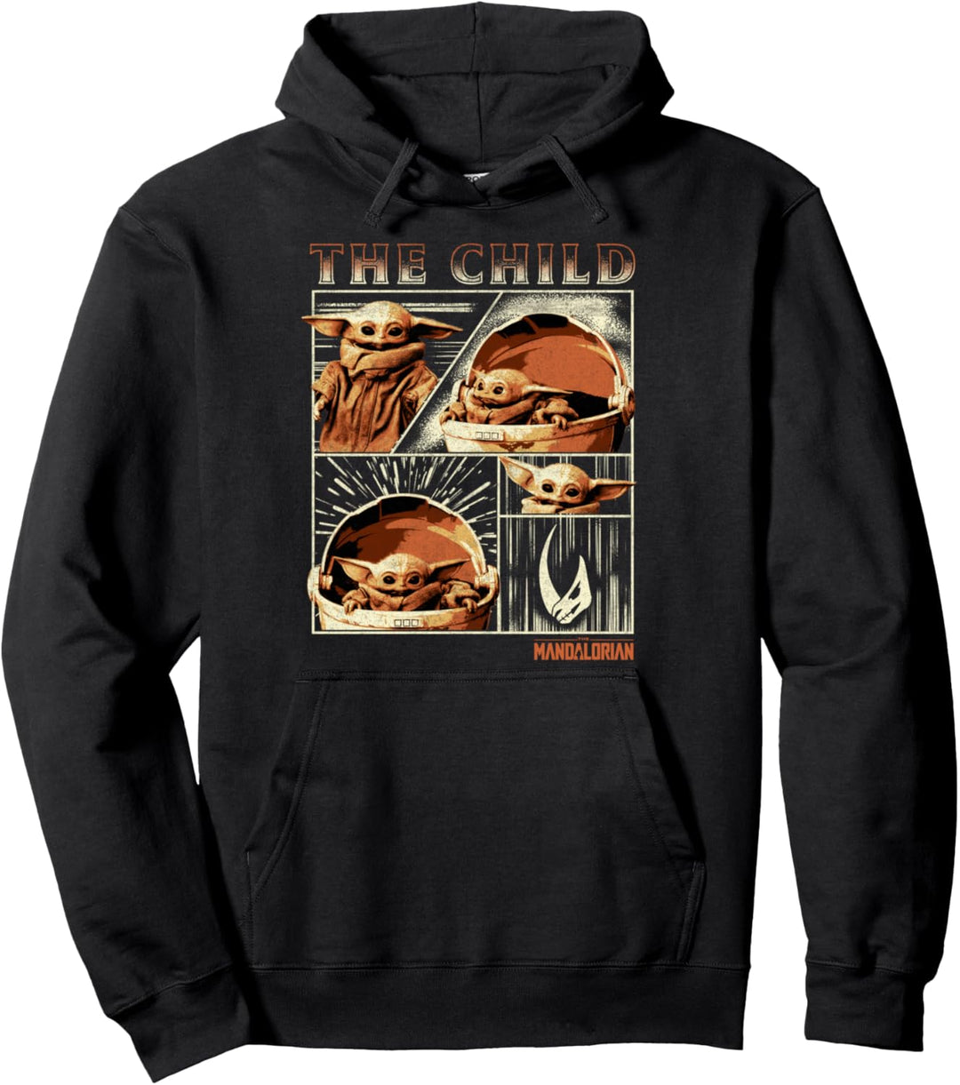 Star Wars The Mandalorian The Child Panels Pullover Hoodie