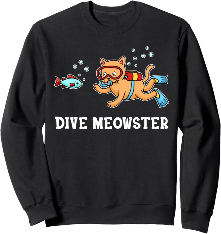 Dive Meowster Scuba-Tauchen Sweatshirt