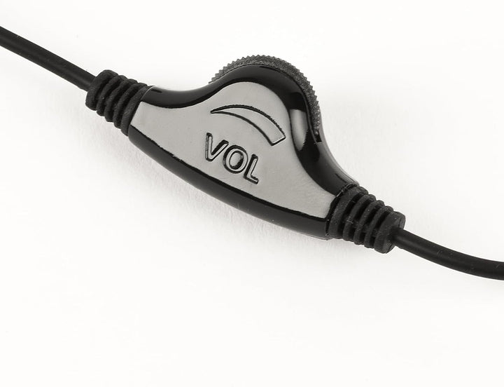 Trevi TV-Kopfhörer mit Lautstärkeregler und 5m Langen Kabel, HTV636, schwarz,