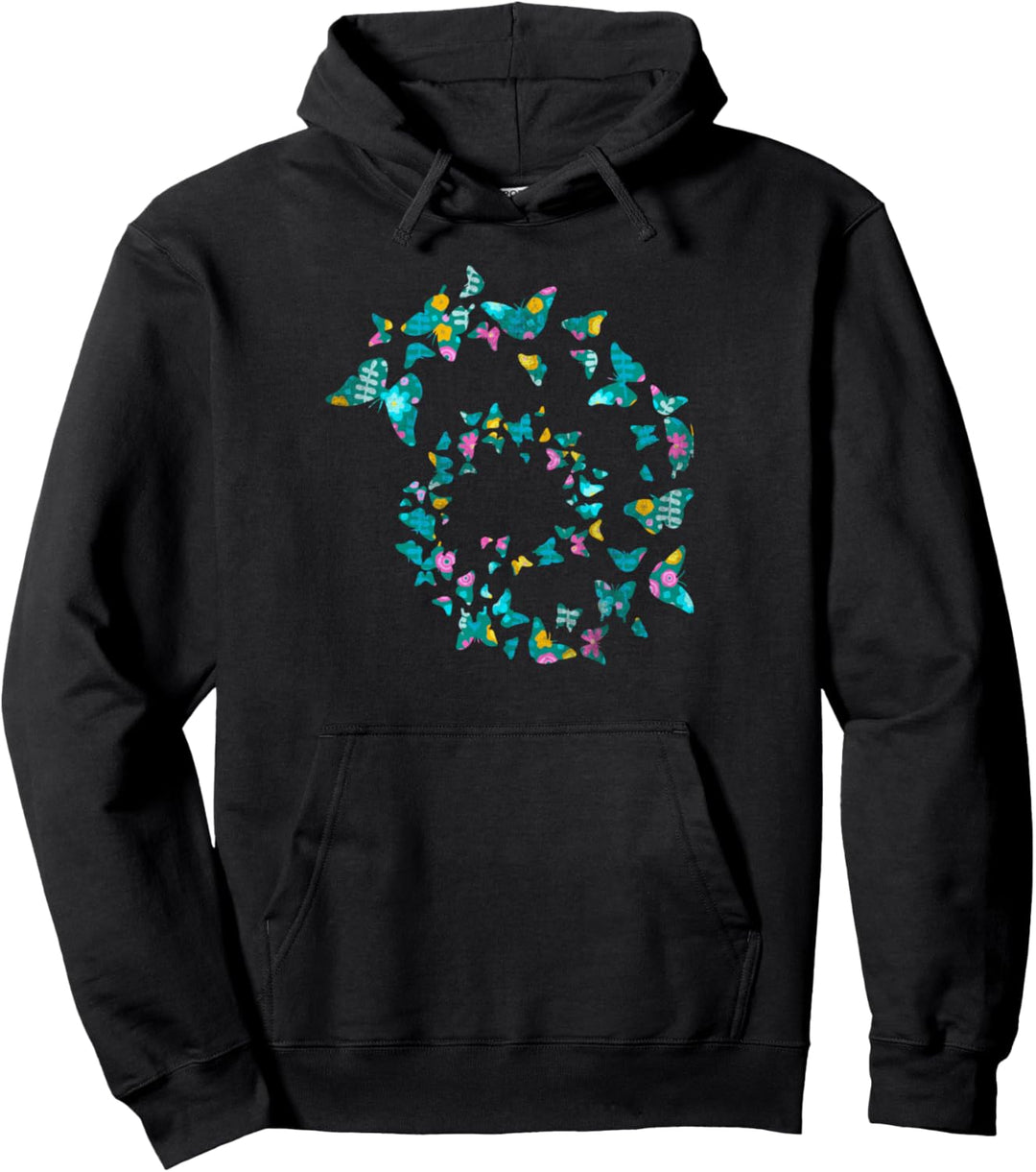 Niedliche Blumen Schmetterlinge Pullover Hoodie