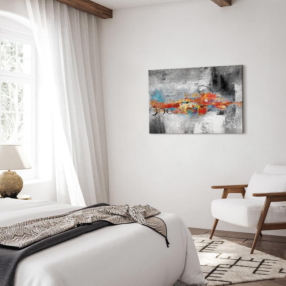 murando Akustikbild Abstrakt 120x80 cm Bilder Akustikschaum Hochleistungsschallabsorber Schallschutz