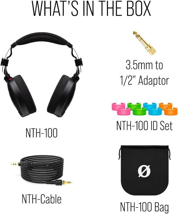 RØDE NTH-100 Professional Over-ear Headphones For Content Creation, Music Production, Mixing and Aud