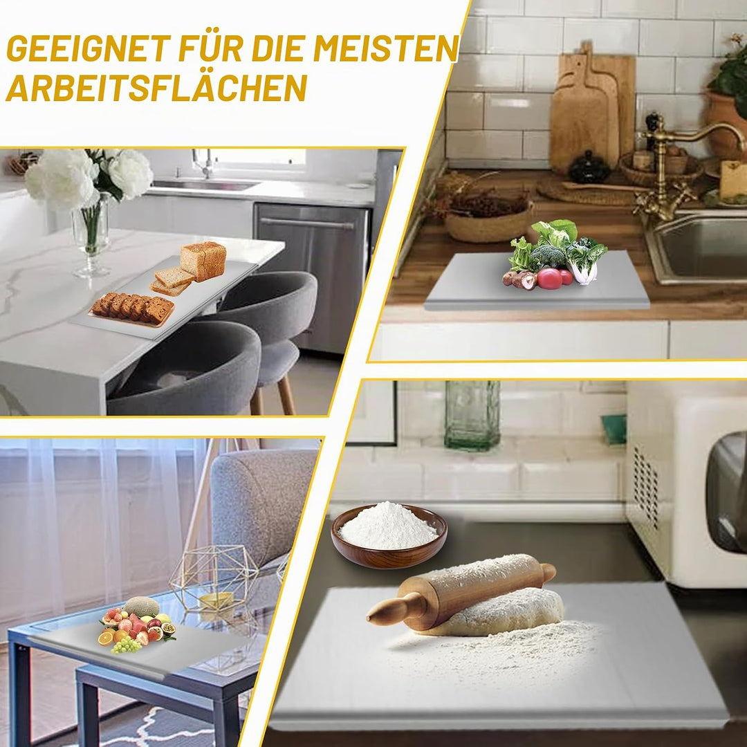 Edelstahl Arbeitsplatte Schneidebrett Küche Schneidbrettchen Schweres Schneidebrett Rutschfest und S