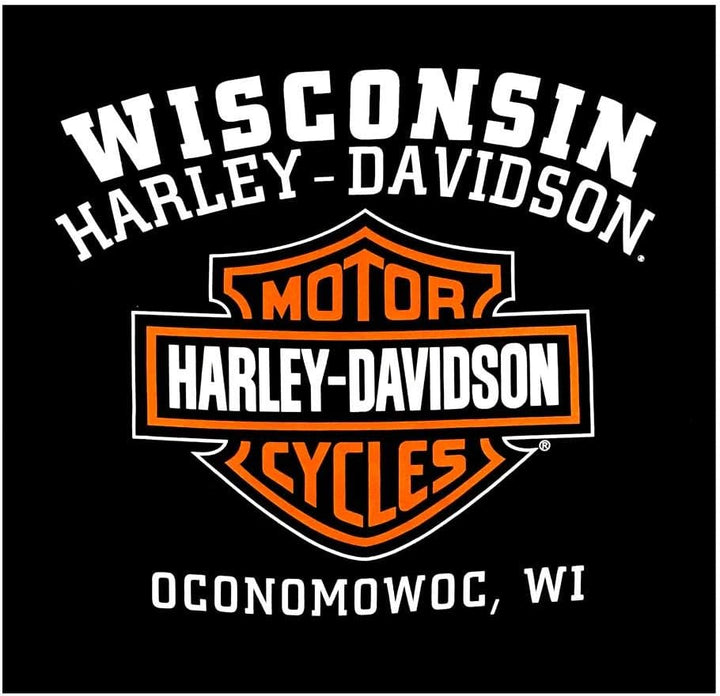 Harley-Davidson Herren Crew Neck Rundhalsausschnitt XL Schwarz, XL Schwarz