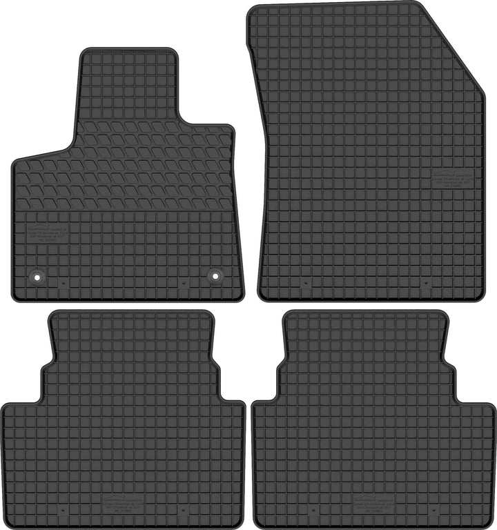 Gummimatten Gummi Fussmatten Satz für Citroen C5 Aircross / DS7 Crossback (2017-) - Passgenau