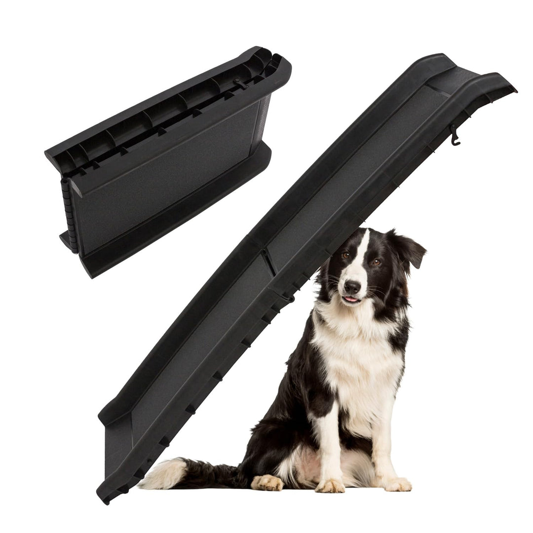 Petigi Auswahl Hunderampe für Auto, Aluminium, Hunde Rampe, Hundetreppe, SUV, rutschfest, Belastbark