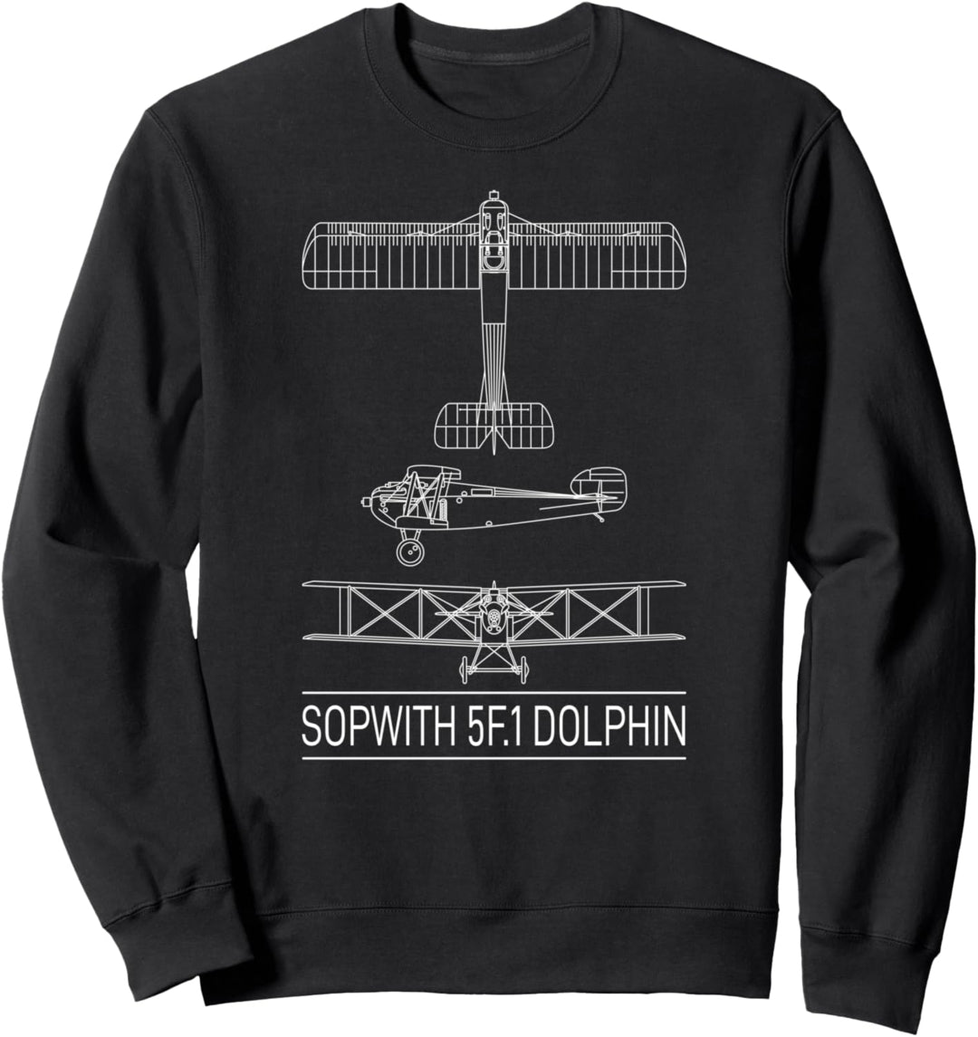 Sopwith Dolphin WW1 Britisches Sweatshirt