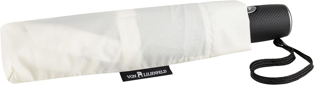 VON LILIENFELD Regenschirm Taschenschirm Schwarze Katzen Windfest Auf-Zu-Automatik Stabil Leicht Kom
