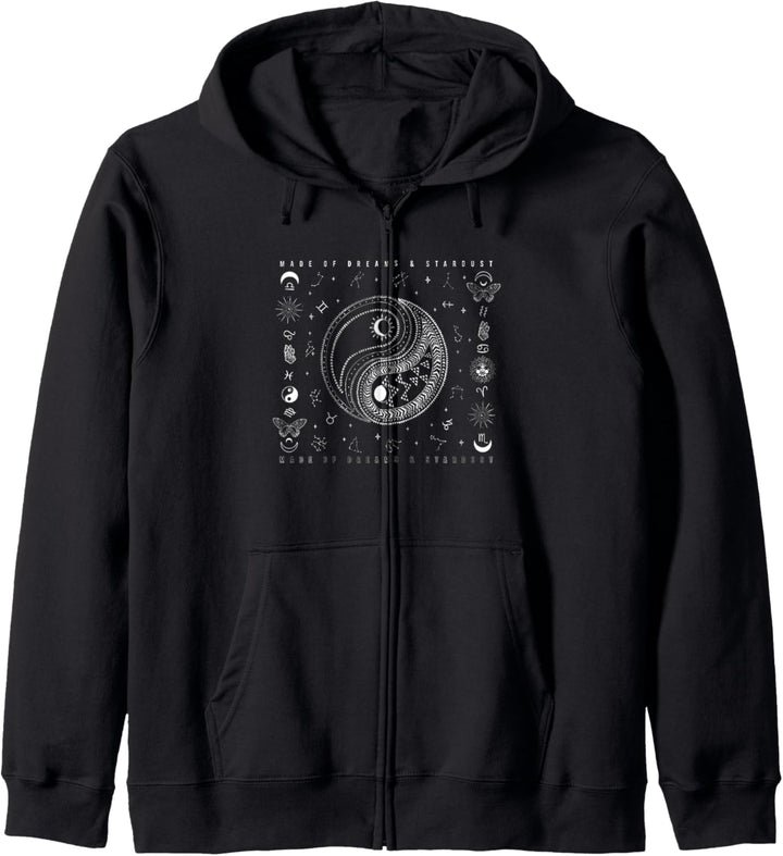 Dream Icons Symbols Yin Yang Kapuzenjacke