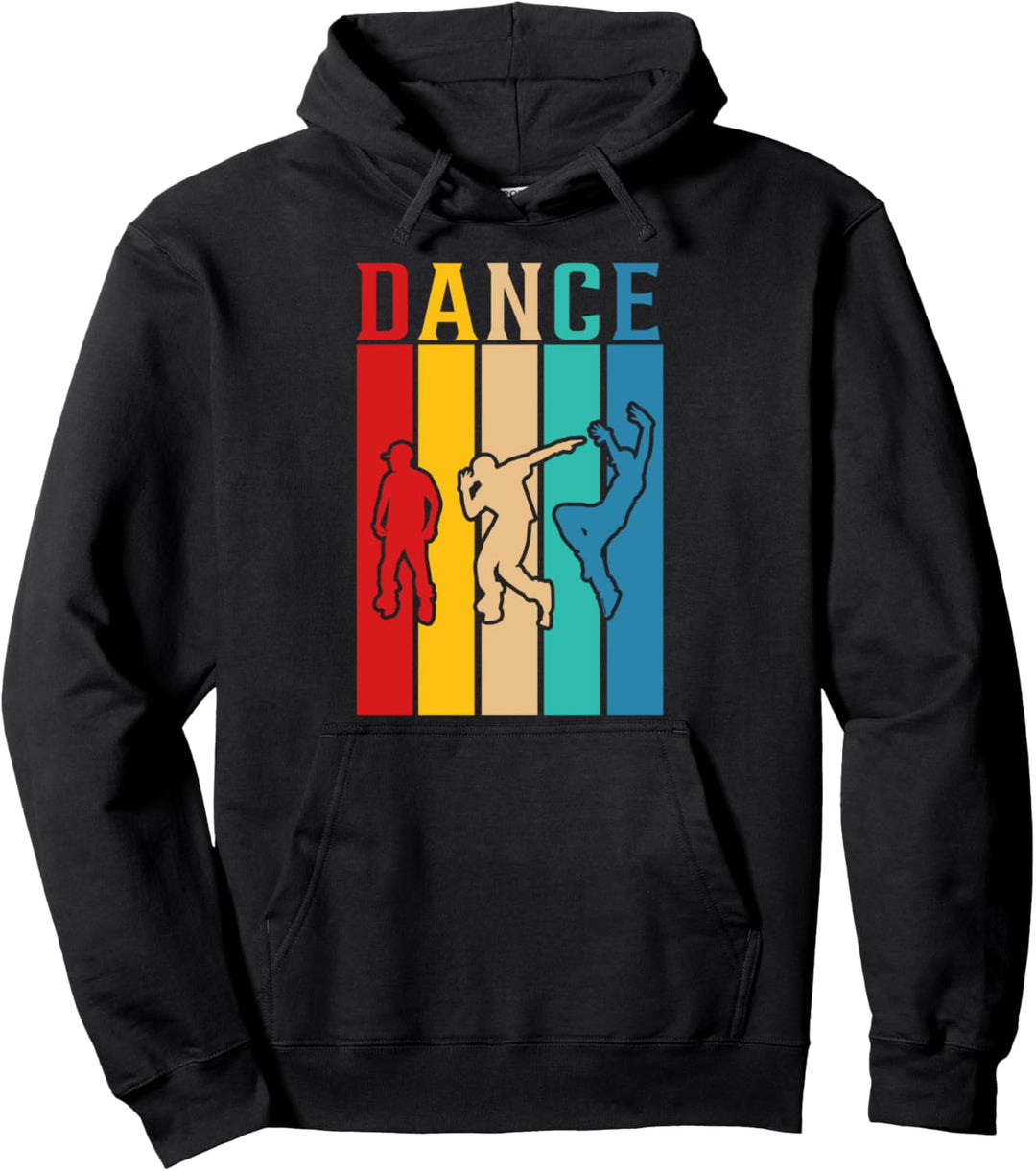 Farbiges Dance-Rap-Street-Dance-Vintage-Design für Tänzer Pullover Hoodie