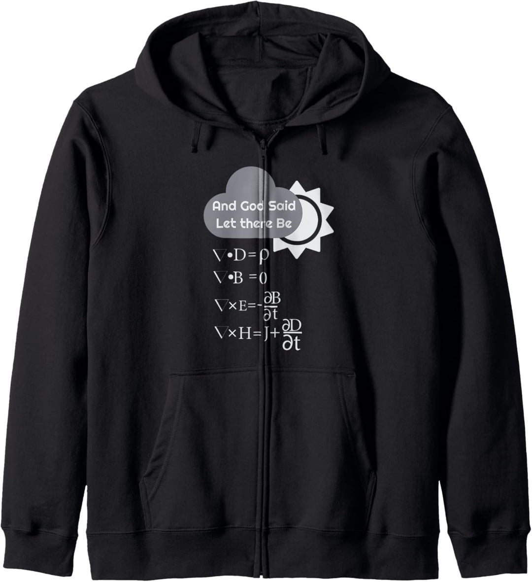 Funny Maxwells Equations - And God Said Let There Be Light Kapuzenjacke