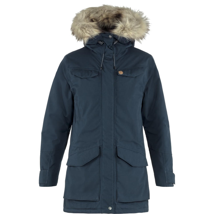 FJALLRAVEN Damen Nuuk Parka W XS Dunkelblau, XS Dunkelblau