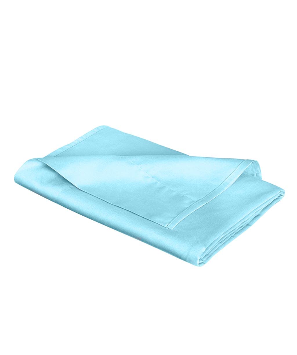 fleuresse L Uni-Colours-Bettlaken, Mako-Satin, Eisblau, 220 x 260