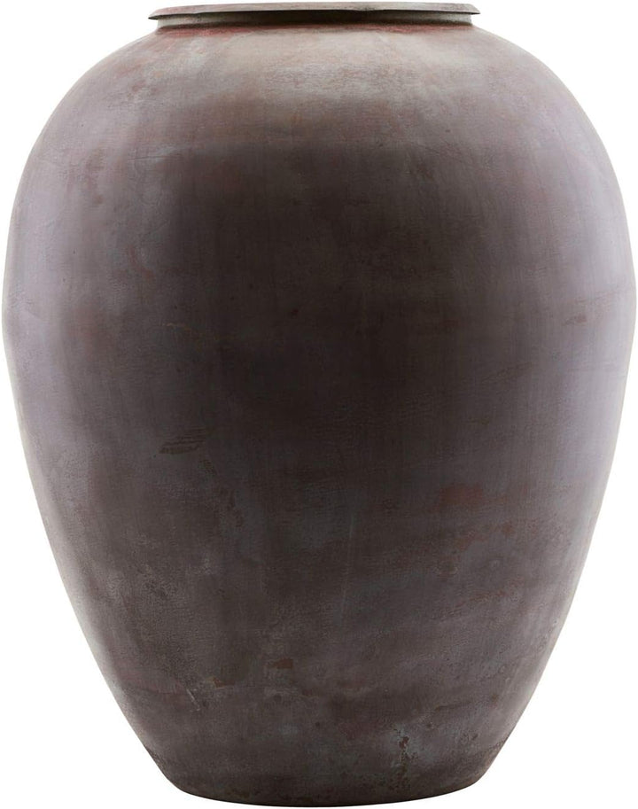 House Doctor 205340780 Vase, Eisen, Glas, Rot/Violett Dm: 33 cm. h.: 40 cm Rot/Violett, Dm: 33 cm. h