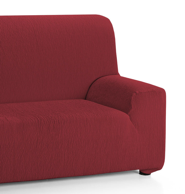 Martina Home Elastischer Sofabezug Modell Emilia 2 Plätze Burgunderrot 2 Sitzer Burgunderrot, 2 Sitz