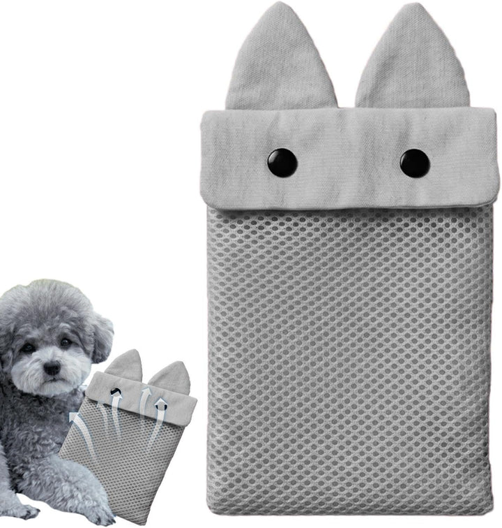 Generisch Eisbeutel-Hülle für Hunde,Luftpolster-Isoliertasche,Winter Handwärmer Tasche für Hunde - F