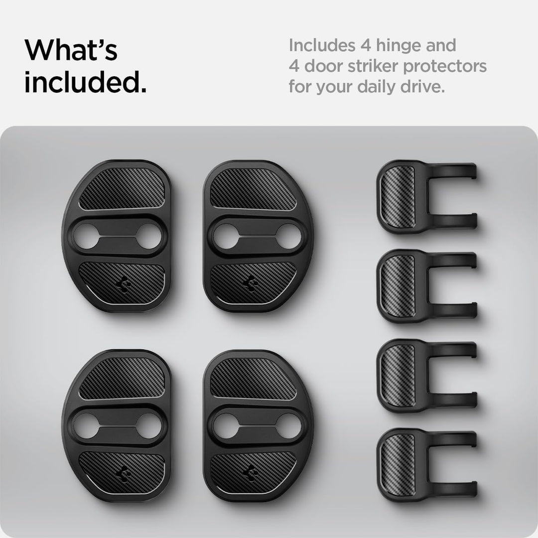 Spigen Tesla Model Y Juniper 2026 und Model 3 (~2023) Türschlossabdeckung, 4 Stücke Door Lock Cover