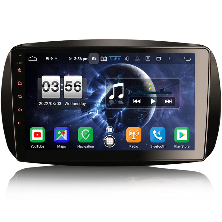 Erisin Android 10 9 Zoll 8-Kern Autoradio Mit GPS für Mercedes-Benz Smart Fortwo Coupé/Cabrio Unters