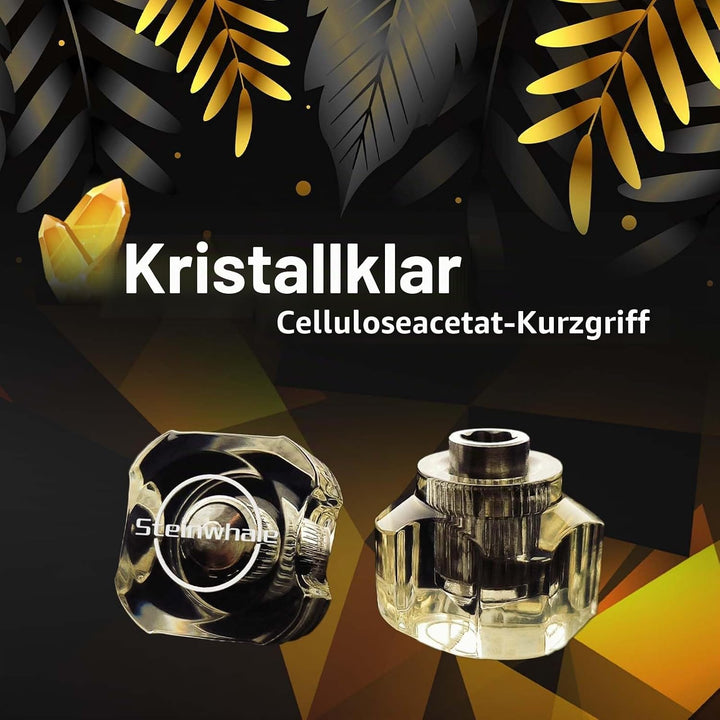 Kurzer Mini-Schraubendreher für enge Stellen, Griff aus Celluloseacetatfaser, doppelseitige Bits aus