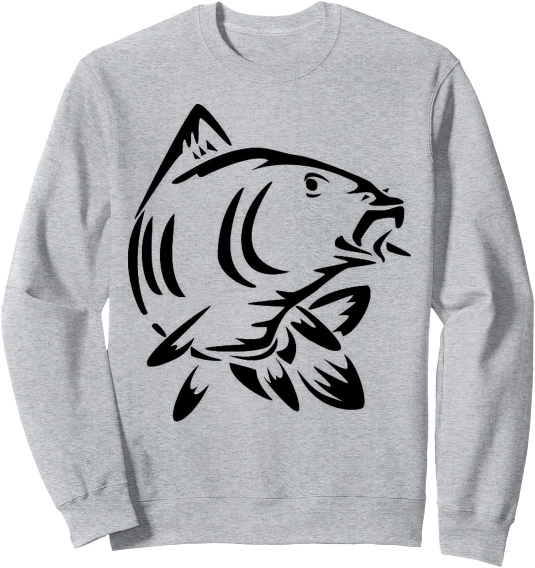 Karpfen Tshirt Angel Shirt für Angler mit Fisch Mann Frau Sweatshirt