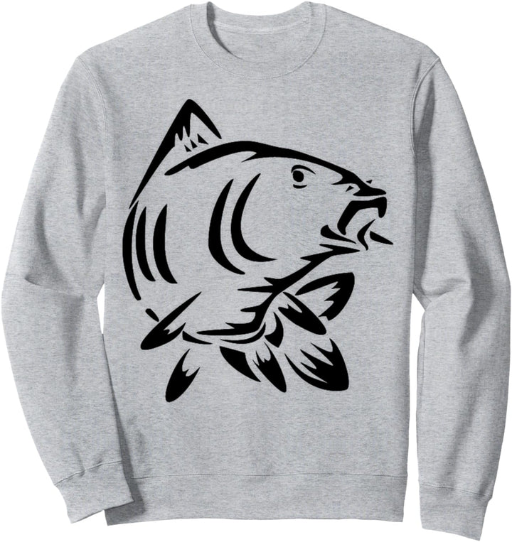 Karpfen Tshirt Angel Shirt für Angler mit Fisch Mann Frau Sweatshirt