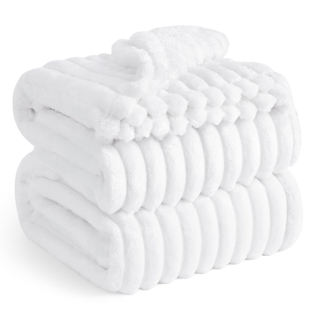 BEDSURE Kuscheldecke für Zimmer Deko - Wolldecke & Fleecedecke, Sofadecke, Weiche Warme Grobe Kordde