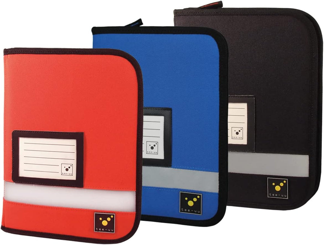 tee-uu TRIP Organizer Fahrtenbuchmappe mit Ringbuchmechanik DIN A5 Hochformat (blau), Blau