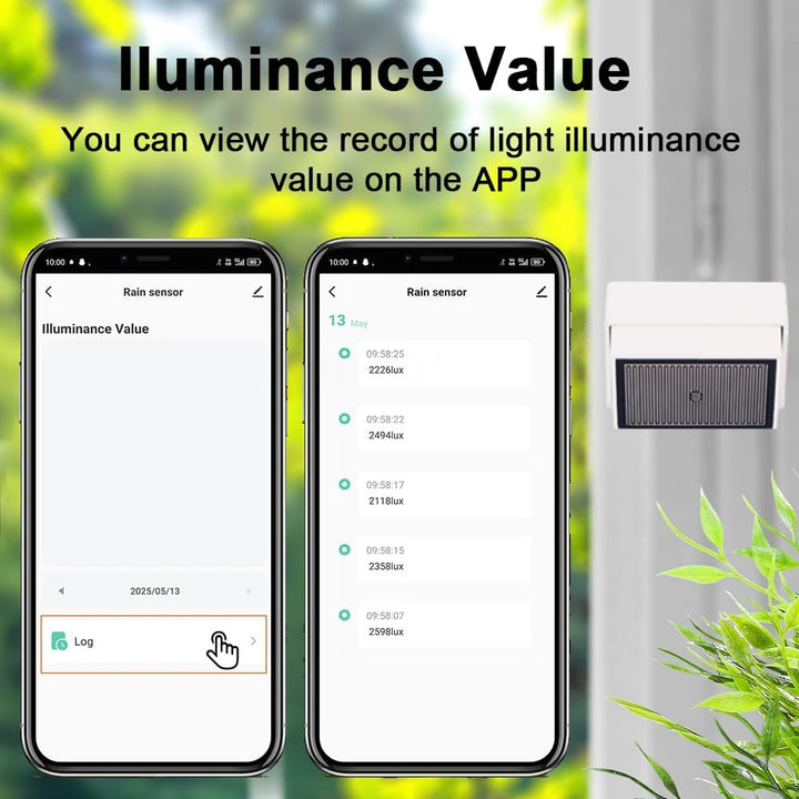 Haozee Tuya Zigbee Regensensor mit Lichtsensor, benötigt TUYA HUB, unterstützt Zigbee2mqtt Home Assi