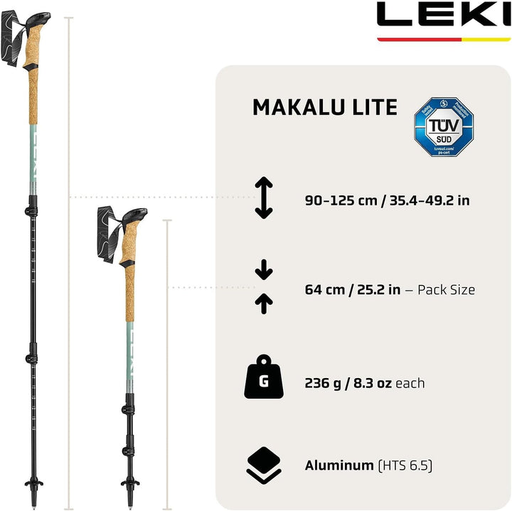 LEKI Makalu Lite Wanderstöcke Damen & Herren | leichte, verstellbare Trekkingstöcke aus Aluminium (9