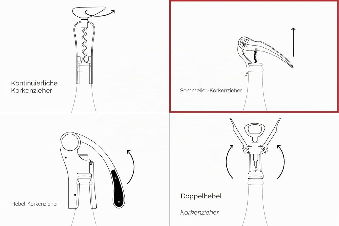 L'ATELIER DU VIN – Soft Machine Crystal – Design Korkenzieher, hergestellt aus Stahl, Chromlegierung