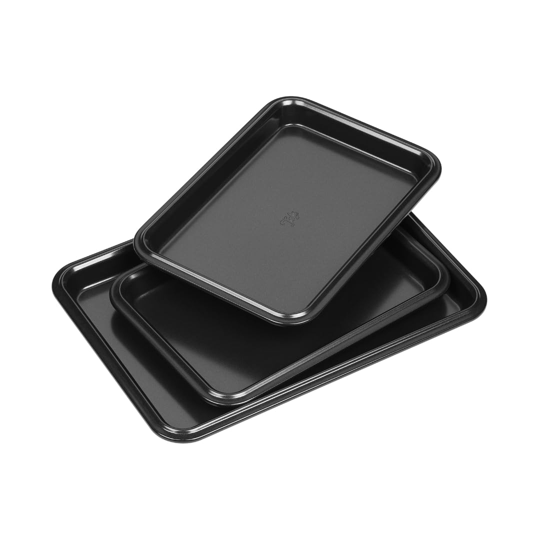 Tala Performance Backbleche, 3er-Set, Karbonstahl von professioneller Stärke, mit Eclipse-Premium-An