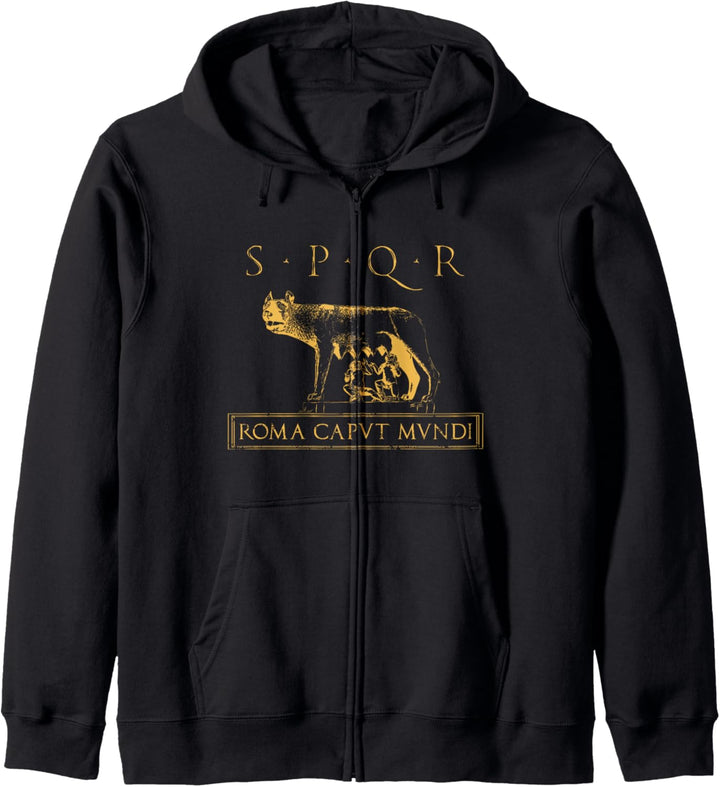 SPQR Roma Ancient Rome History Kapuzenjacke