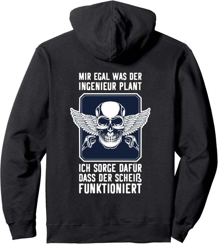 Mechaniker Schlosser Handwerker Techniker Maschinenbau Pullover Hoodie
