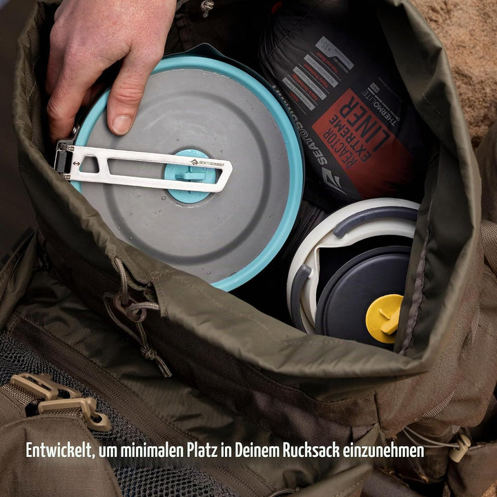 Sea to Summit Frontier Ultraleichter, faltbarer 1-Liter-Topf für Rucksackreisen und Camping