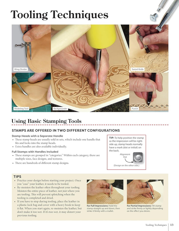 Projects in Leather: Techniques, Patterns, and Step-by-step Instructions for Making over 20 Projects